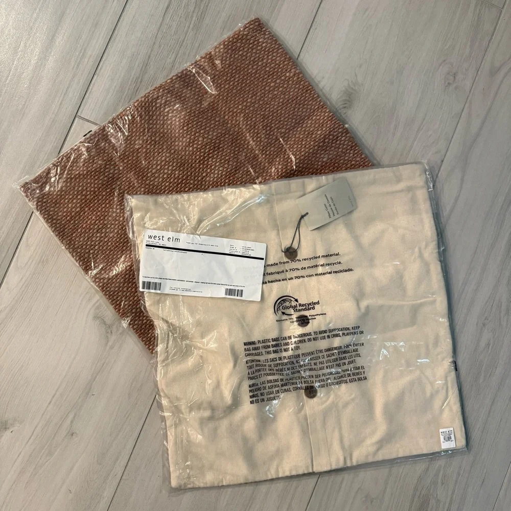 NWT • West Elm Linen Throw Pillow Covers